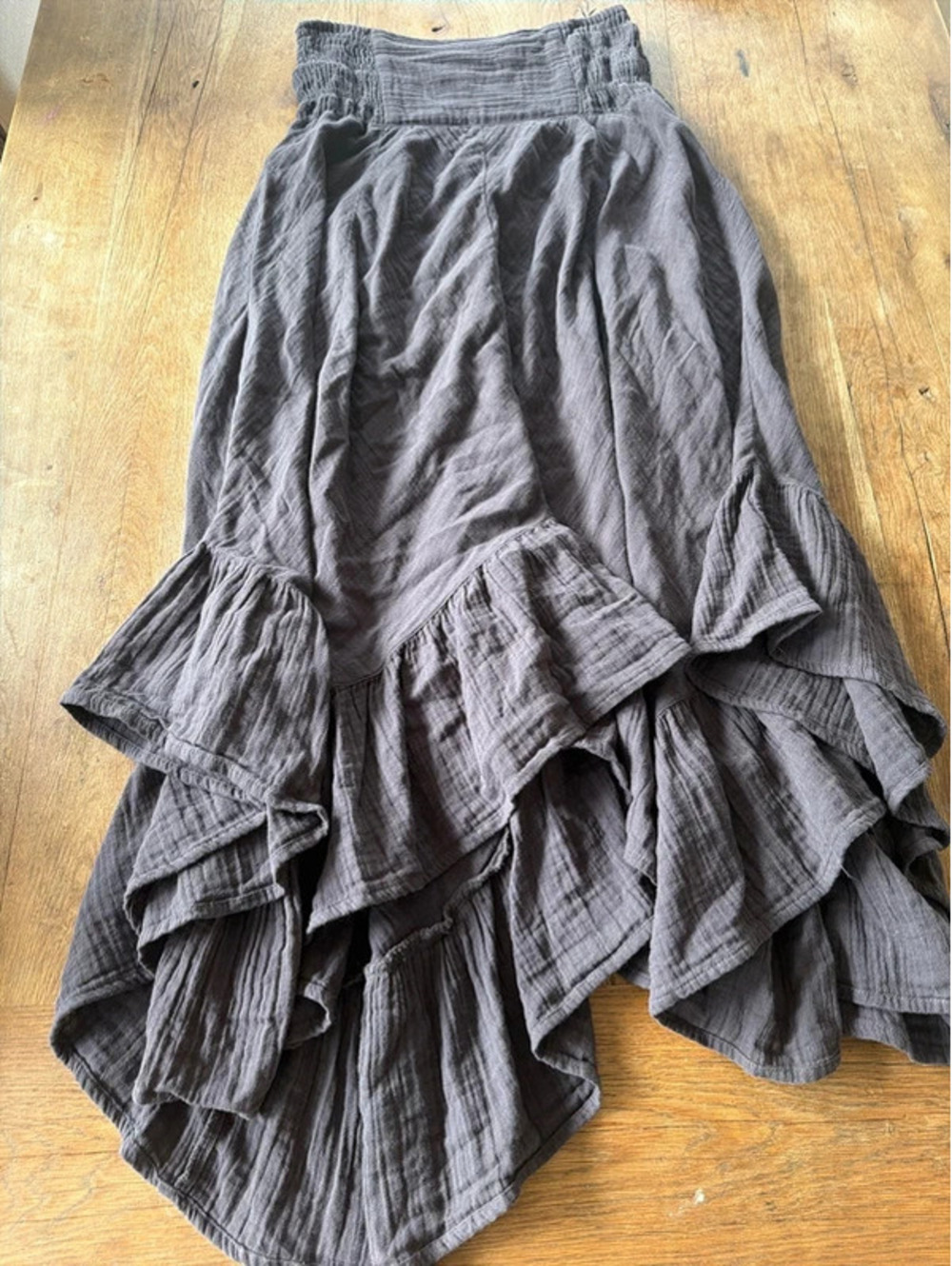 natural life skirt size medium, chocolate brown